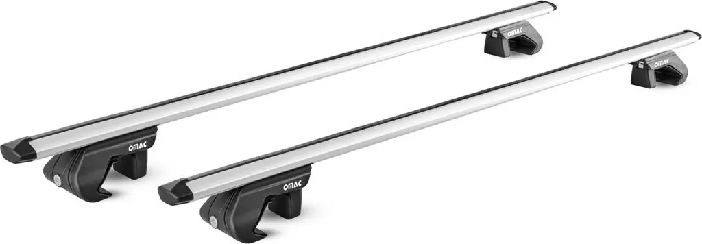 Portapacchi in alluminio per Ssangyong Rodius 2004-2013 5 porte argento ABE 2x - 2