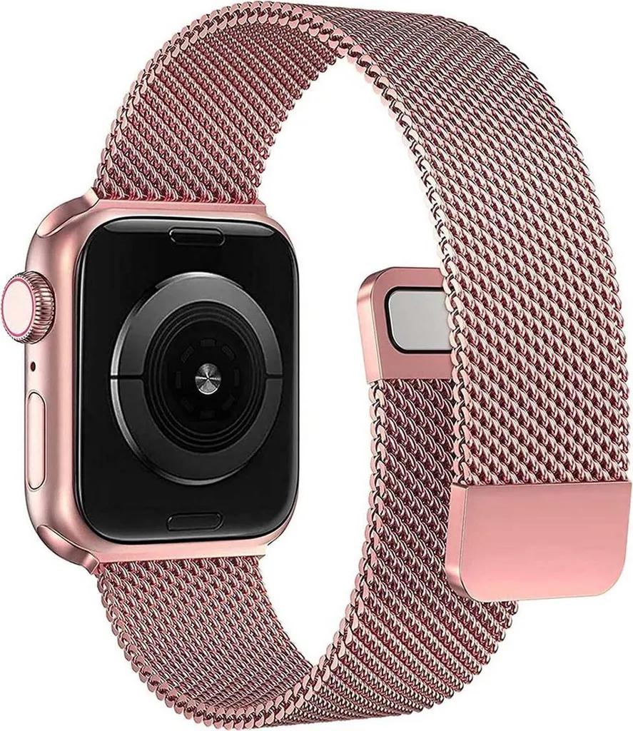 Bracelet pour Apple Watch 44mm rose, idéal pour le bureau et soirée