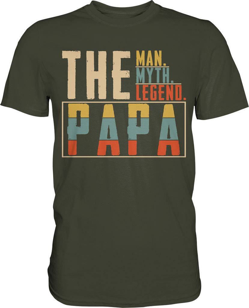 Bester Papa Ever Vatertag Geschenk Retro Vater T-Shirt – Produktbild 
