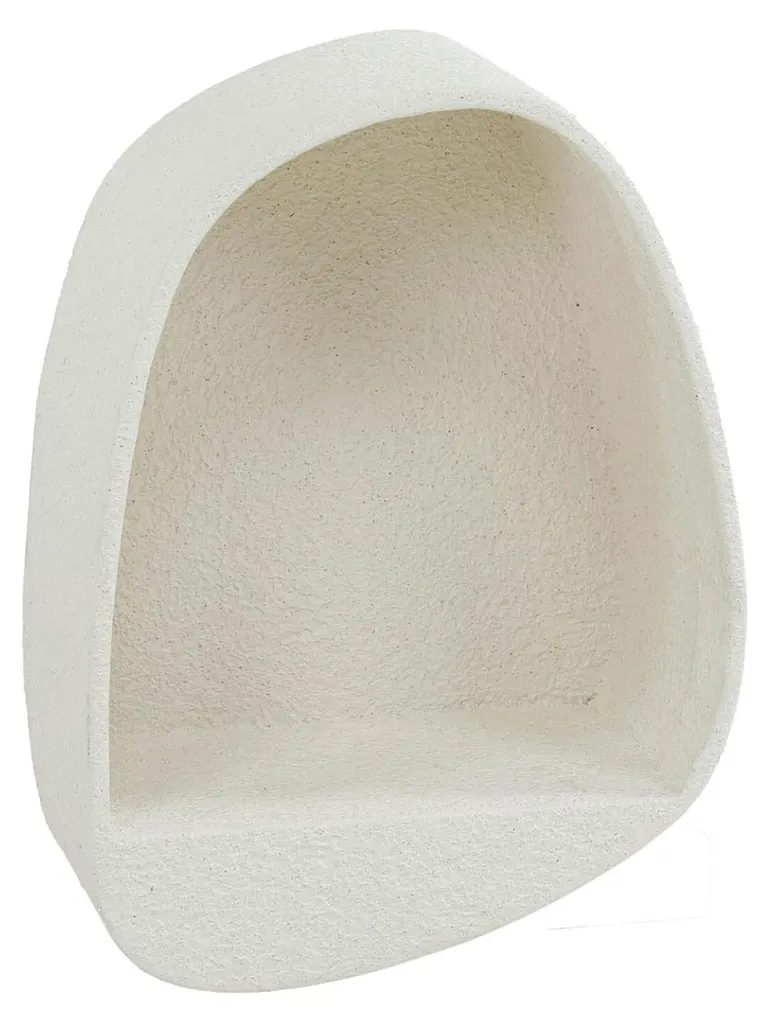 Étagère murale compacte blanche en simili pierre 34 cm ultra robuste