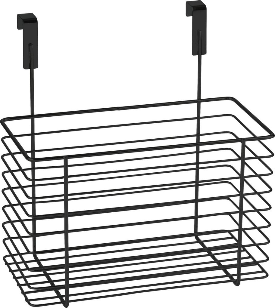 WENKO Panier à accrocher Grand Noir Image du produit 