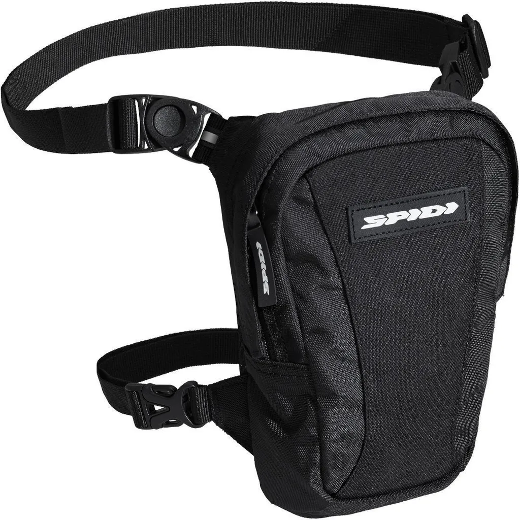 Spidi Sacoche de Jambe 3L Noir - Sac de Cuisse Moto Universel Noir