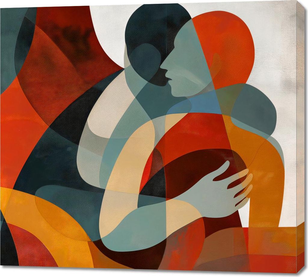 Bild 100x90cm Umarmungen