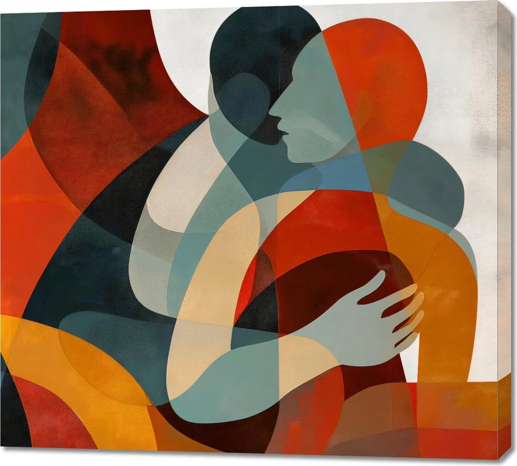 Habiller un Mur Vide avec l'Image Câlins 100x90 cm - Design XXL Rapide