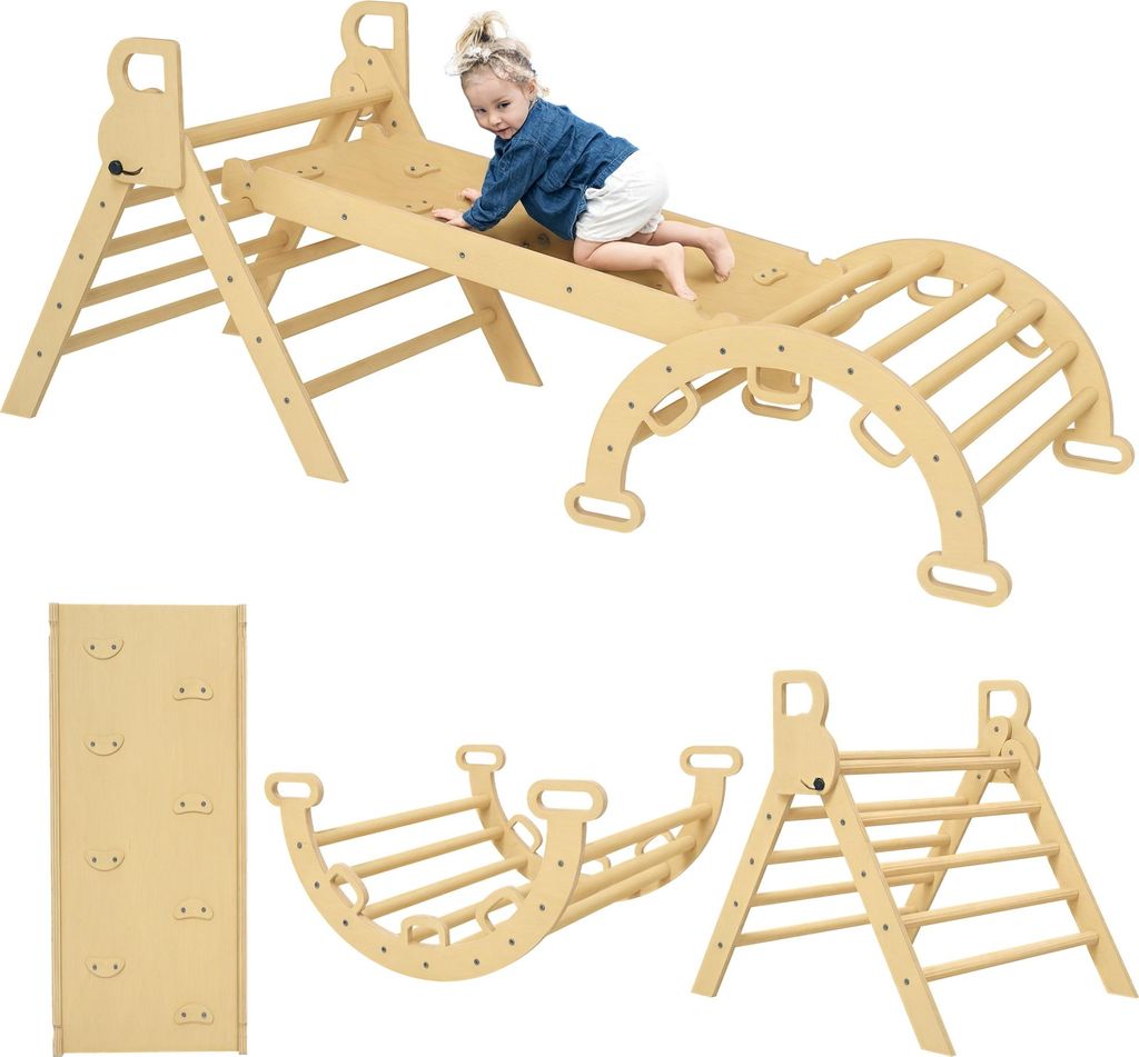 AIYAPLAY 5 en 1 Triangle arche d'escalade enfants avec Image du produit 