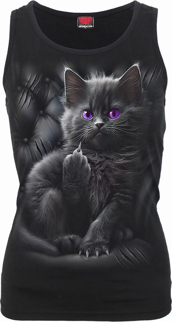 Spiral Top Damen CATTITUDE - Vest schwarz XXL