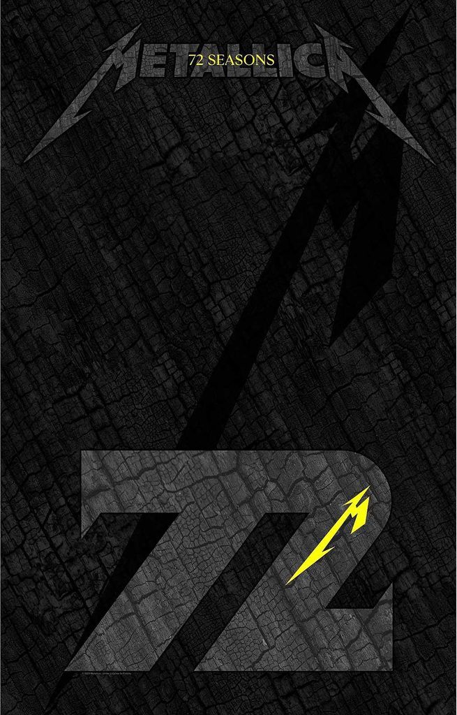 Metallica - Poster "72", Verkohlt, Stoff RO9690 (Einheitsgröße) (Schwarz/Grau)