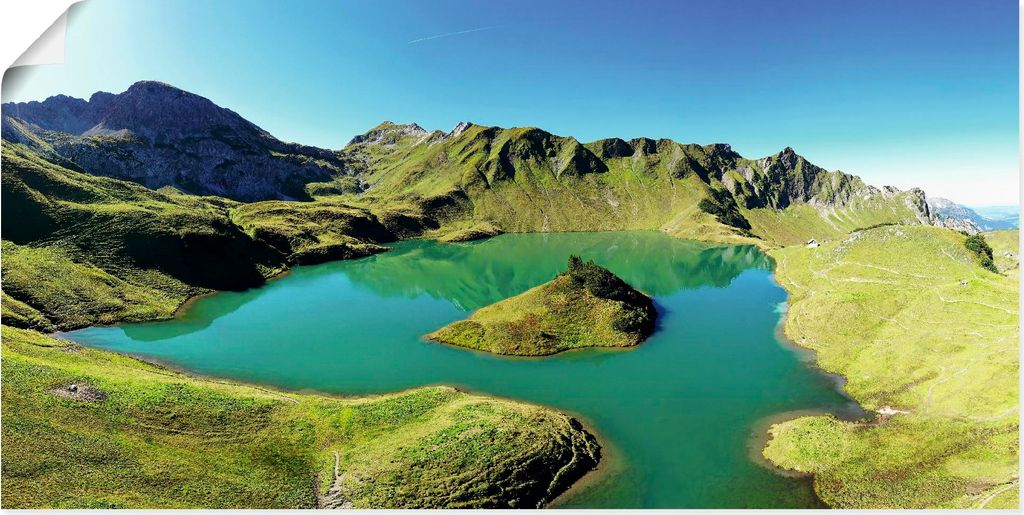 ARTland Poster Schrecksee Bayerischen Hochalpen Größe: 100x50 cm