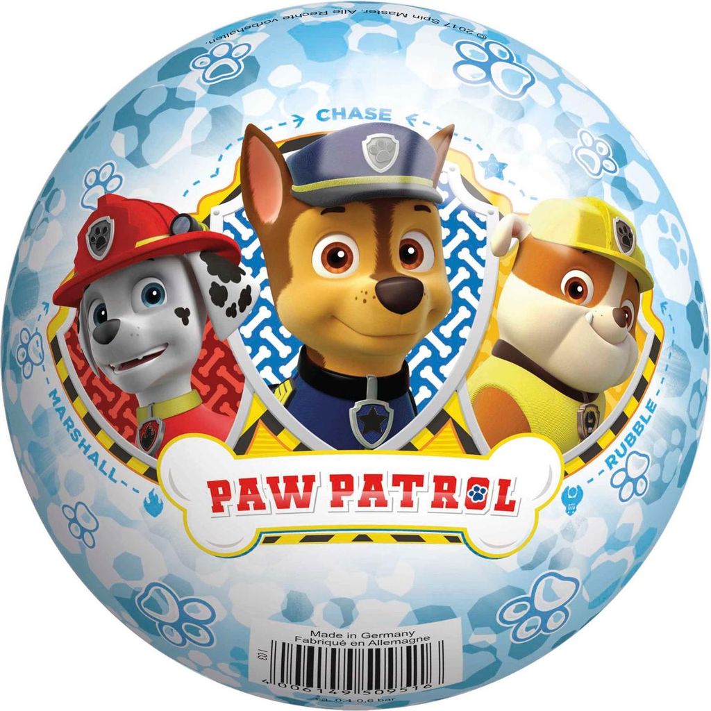 Paw Patrol Vinyl Ball, 13 cm, design cucciolo Immagine del prodotto 