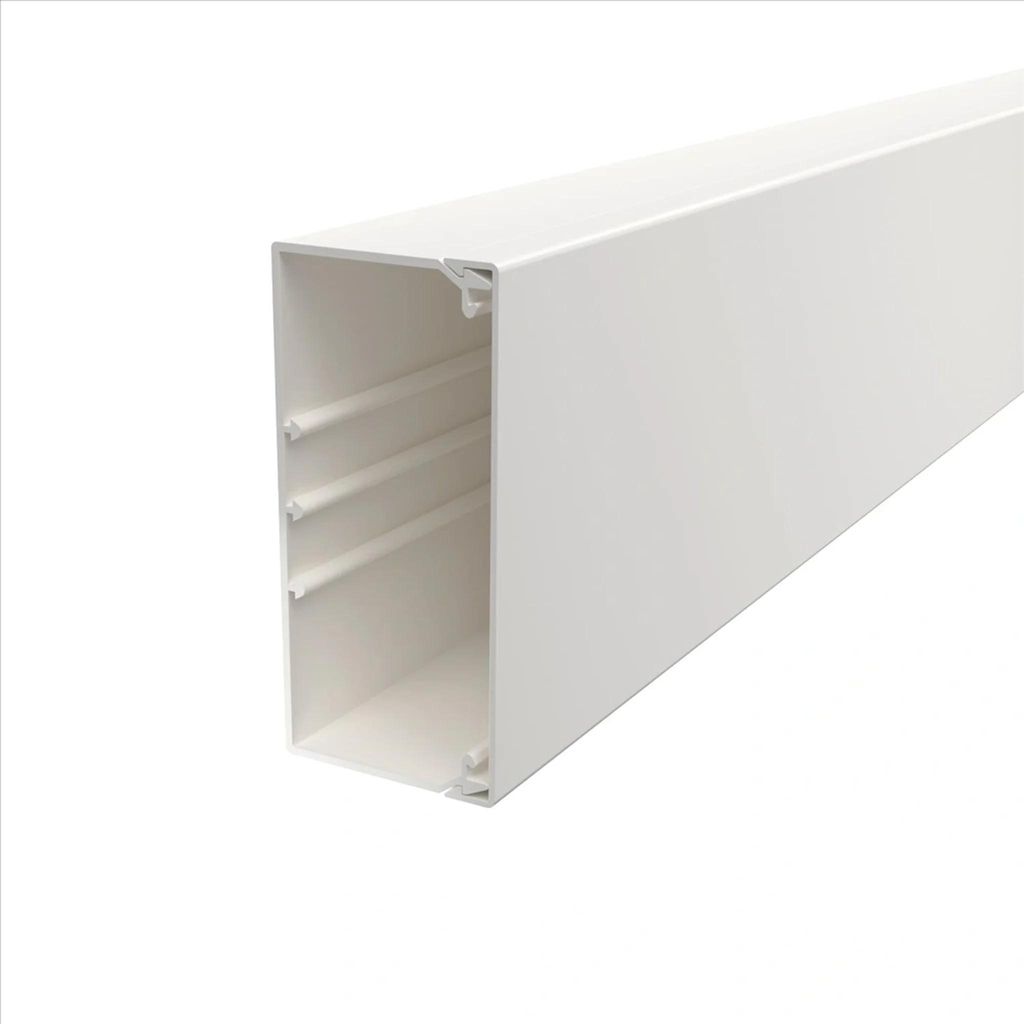 OBO Wand- und Deckenkanal mit Oberteil, 60 x 130 mm, Länge 2 m, reinweiß