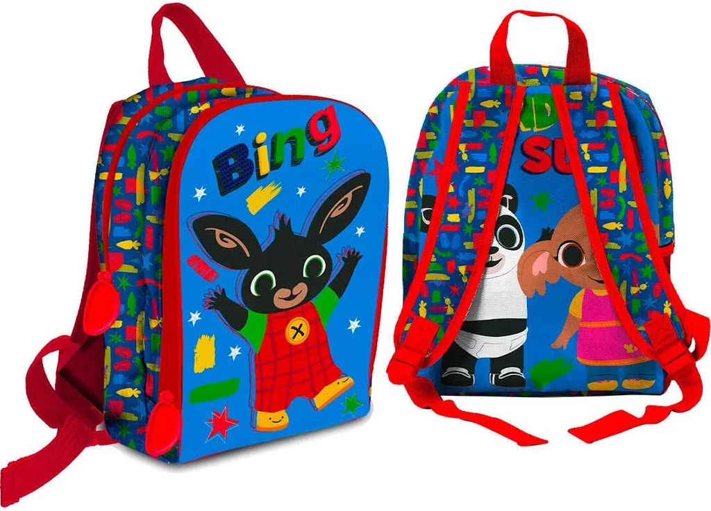 Petit sac à dos scolaire Bing pour garçon et fille avec imprimé rigolo