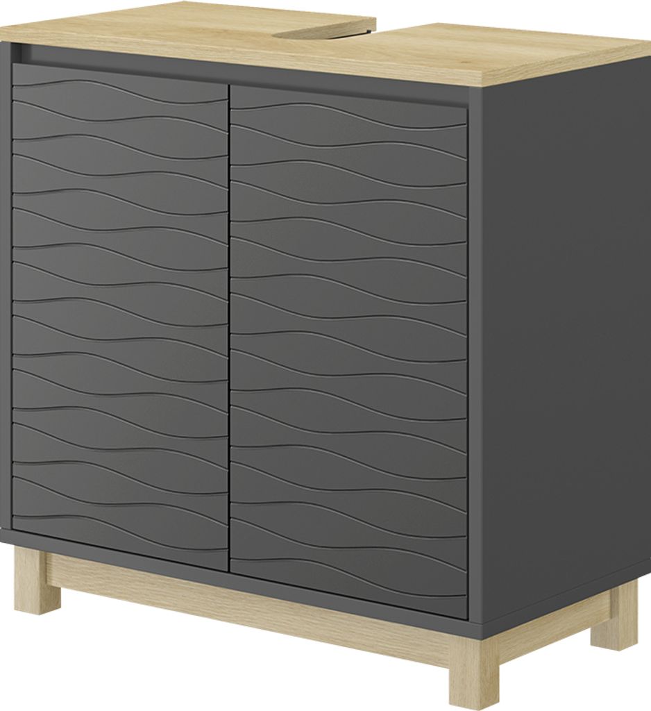 Toaletní skříňka pro umyvadlo Vicco Livia Antracit 60 x 60 Obrázek produktu 