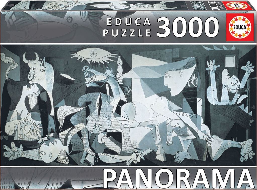 Educa 11502, Guernica, 3000 Panorama Teile Puzzle für Erwachsene und Kinder ab 14 Jahren, Pablo Picasso