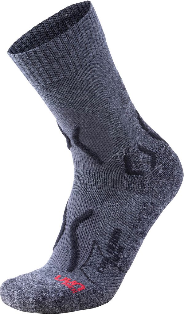 UYN Trekkingsocken Cool Wolle Herren medium grey melange/black 39-41