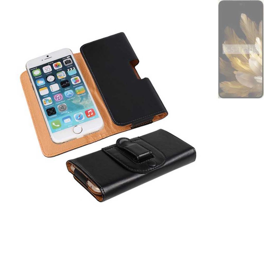 K-S-Trade Schützhülle Handyhülle kompatibel mit Oppo Find N3 Holster Gürtel Tasche Schutzhülle Handy-Tasche Smartphone Case Seitentasche schwarz