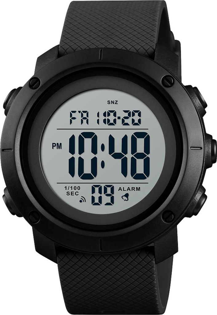 SKMEI 1426 Digital Movement Herrenuhr 5ATM Wasserdicht EL Backlight Outdoor Sports Armbanduhr Woche Monat 12/24-Stunden Alarm Countdown Stoppuhr Ar...