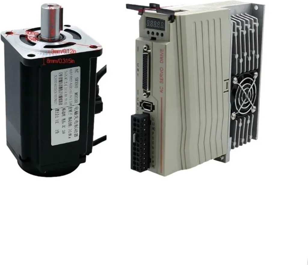 Kit servomoteur anti-chute 750W 220V avec pilote et frein de sécurité