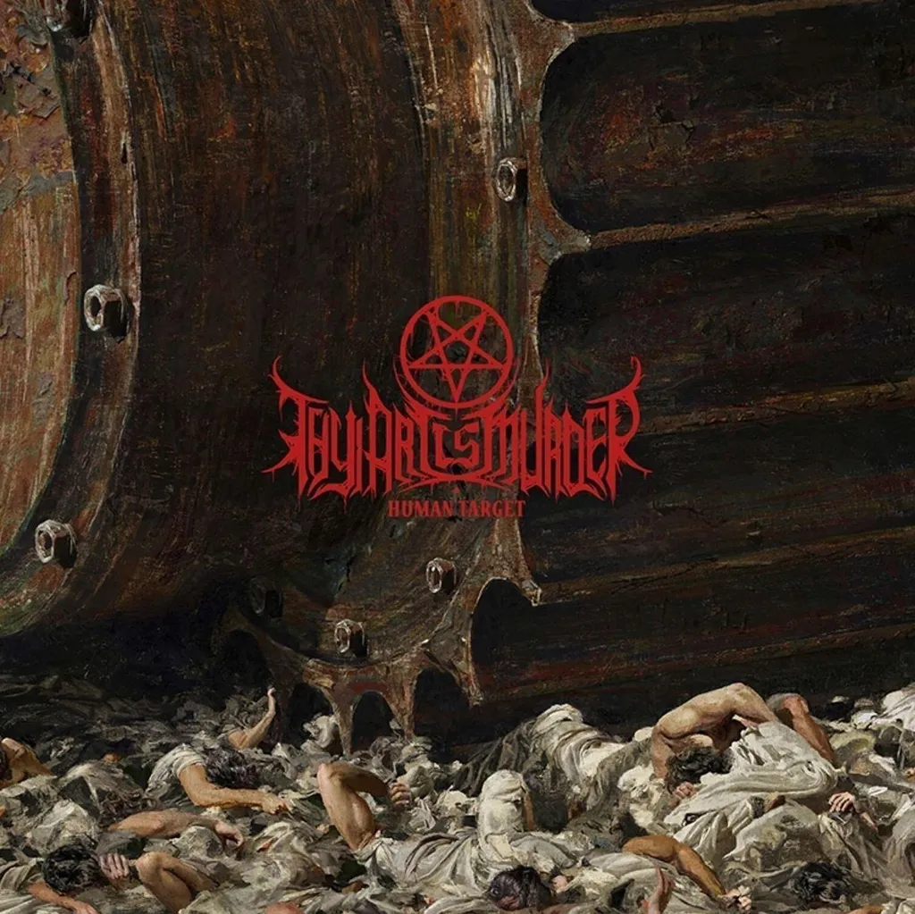Disque Vinyle Jaune Thy Art Is Murder Human Target LP Musique Metal Lourd