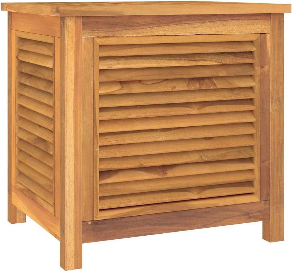 vidaXL Gartenbox mit Beutel 60x50x58 cm Massivholz Teak