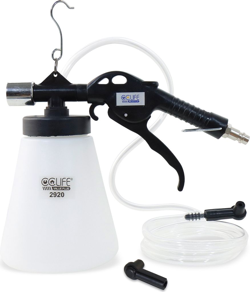 CCLIFE 0.75L Druckluft-Bremsenentlüfter Bremsenentlüftungsgerät Bremsflüssigkeitswechselgerät