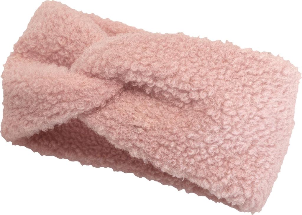 styleBREAKER Damen Stirnband Teddyfell Optik mit Twist Knoten Detail | Weiches elastisches Winter Haarband | Warmes Kopfband Ohrenwärmer 56-59 cm
