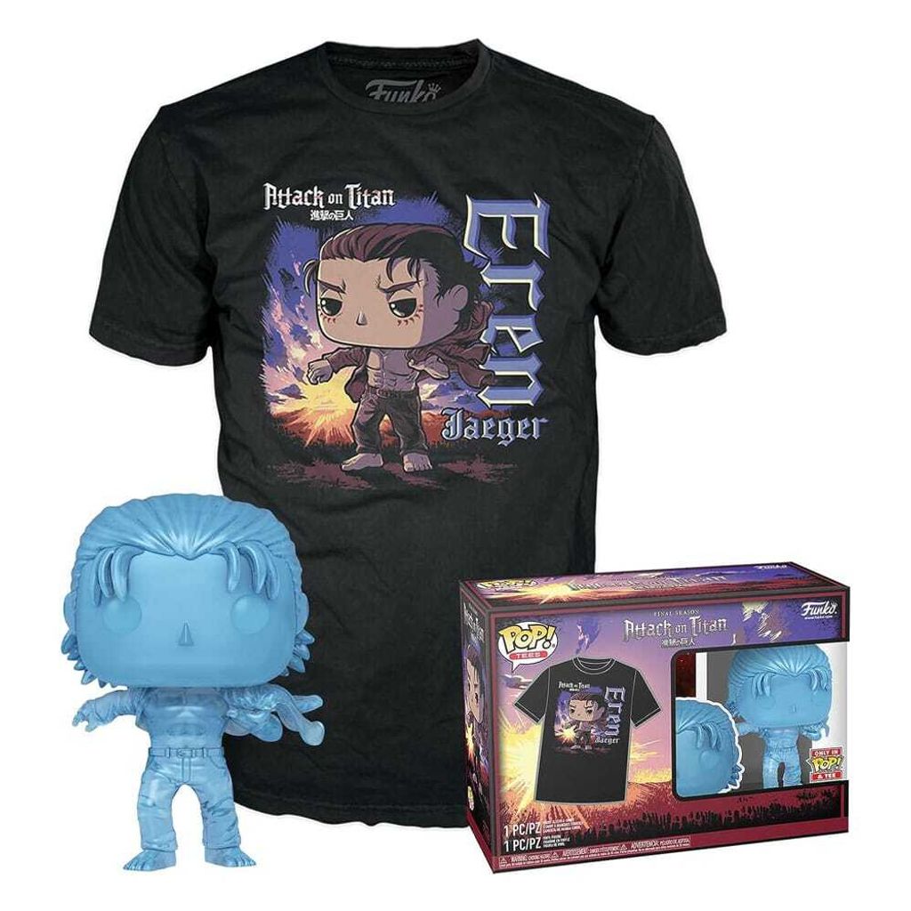 FUNKO POP! - Animation - Attack on Titan Eren Jaeger #1321 Special mit Tee Größe XL