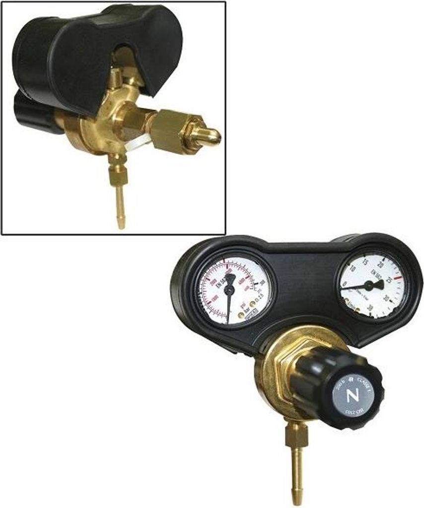 Manomètre / Débitmètre GYS (30 l/min.) - Version française Image du produit 