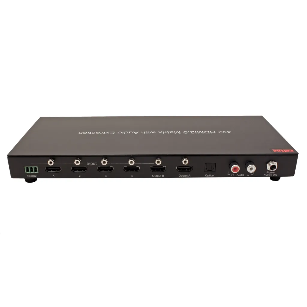 Switch HDMI 4x2 Matrix 4K avec Télécommande pour Installation Vidéo - 9