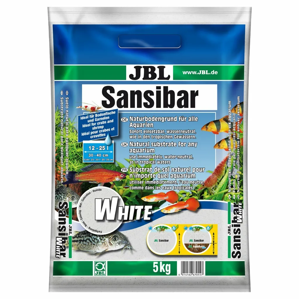 JBL Sansibar White 5kg - Sabbia Bianca Naturale Acquario JBL 6705500