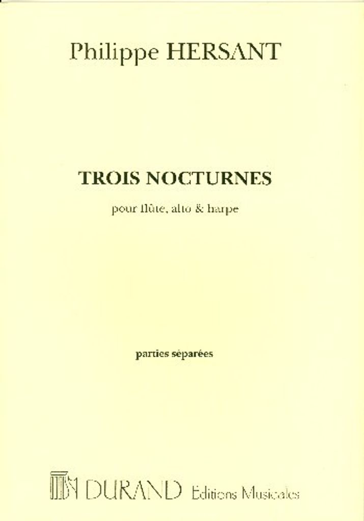 3 nocturnes pour flûte, alto et harpe parties