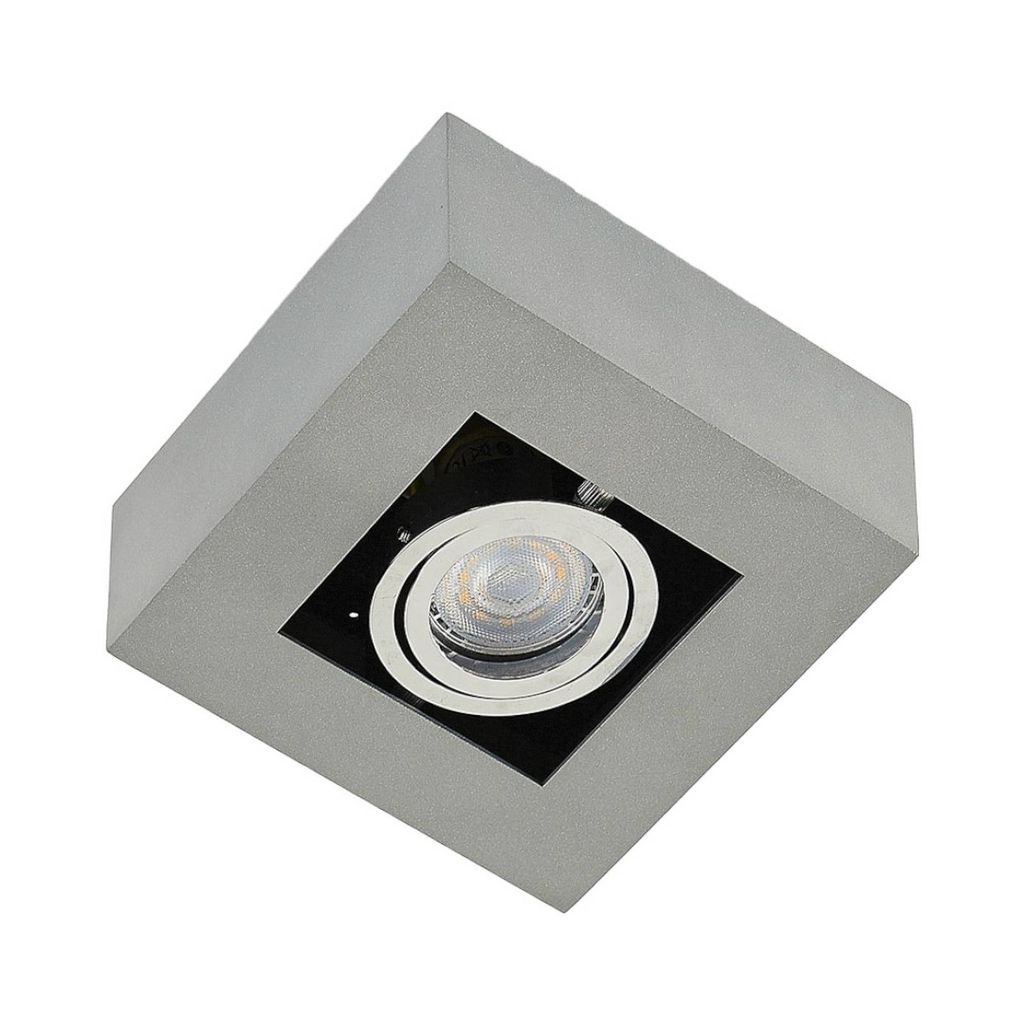 Arcchio Strahler Vince, 14 x 14 cm, silber, Metall, GU10