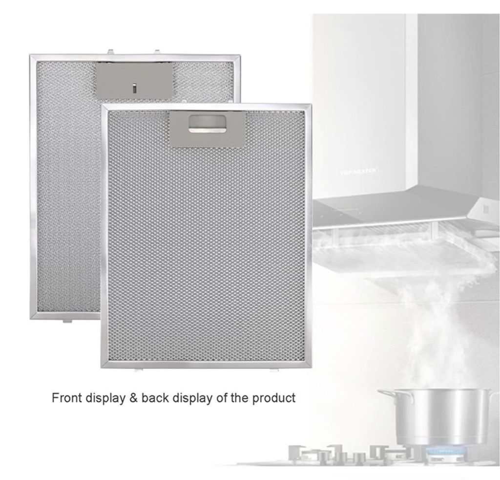 INF 2-pack afzuigkapfilter - 300x250mm, aluminium + Productafbeelding 