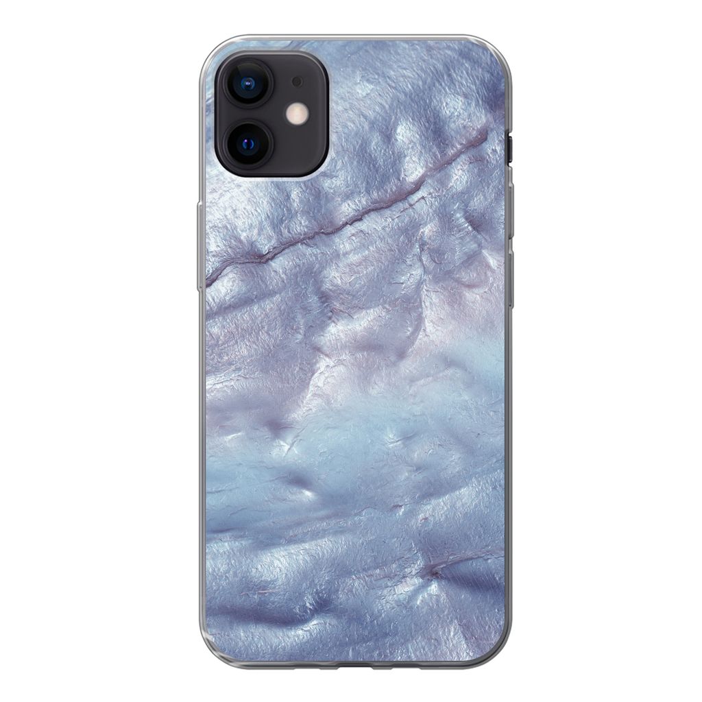 MuchoWow Handyhülle Schutzhülle Hülle für iPhone 12 mini Mineralien und Gesteine - Naturstein - Perlmutt Silikon Softcase Handy Hülle - Bild