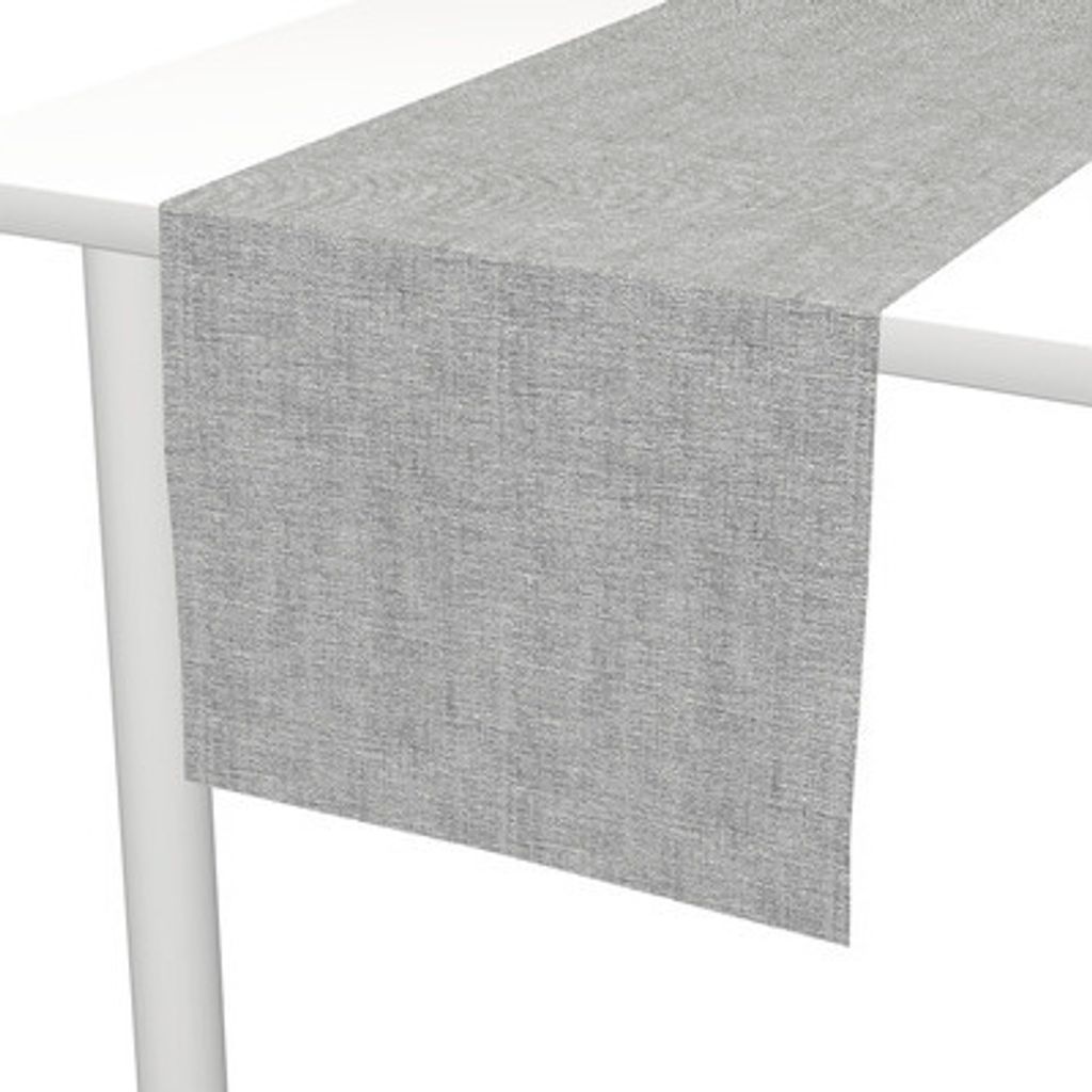 Tischläufer Tino Leinen grau 40 x 140 cm