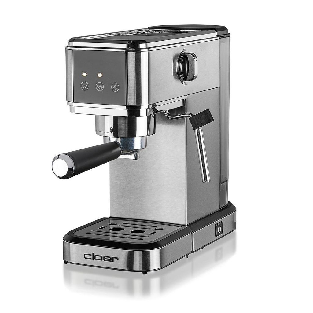 Cloer 5829, Ekspres do espresso, 1 l, 1350 W, Czarny, Stal Zdjęcie produktu 