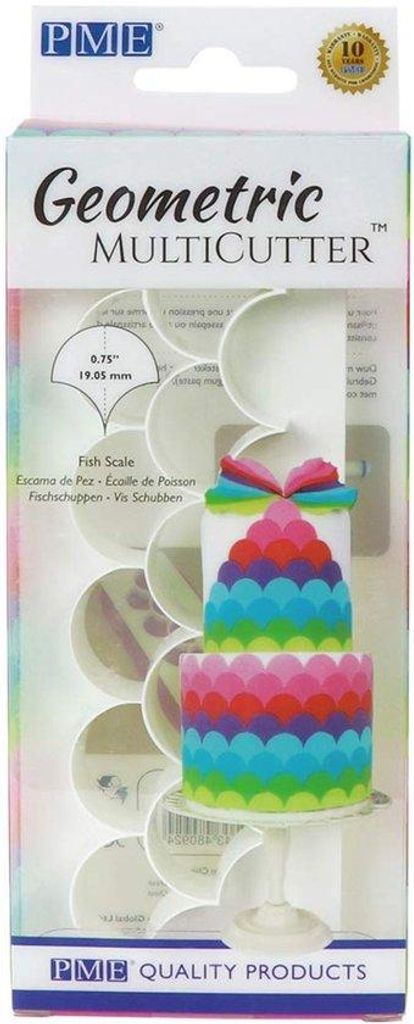 Geometrische Multi Cutter Klein ABS Kunststoff Wit