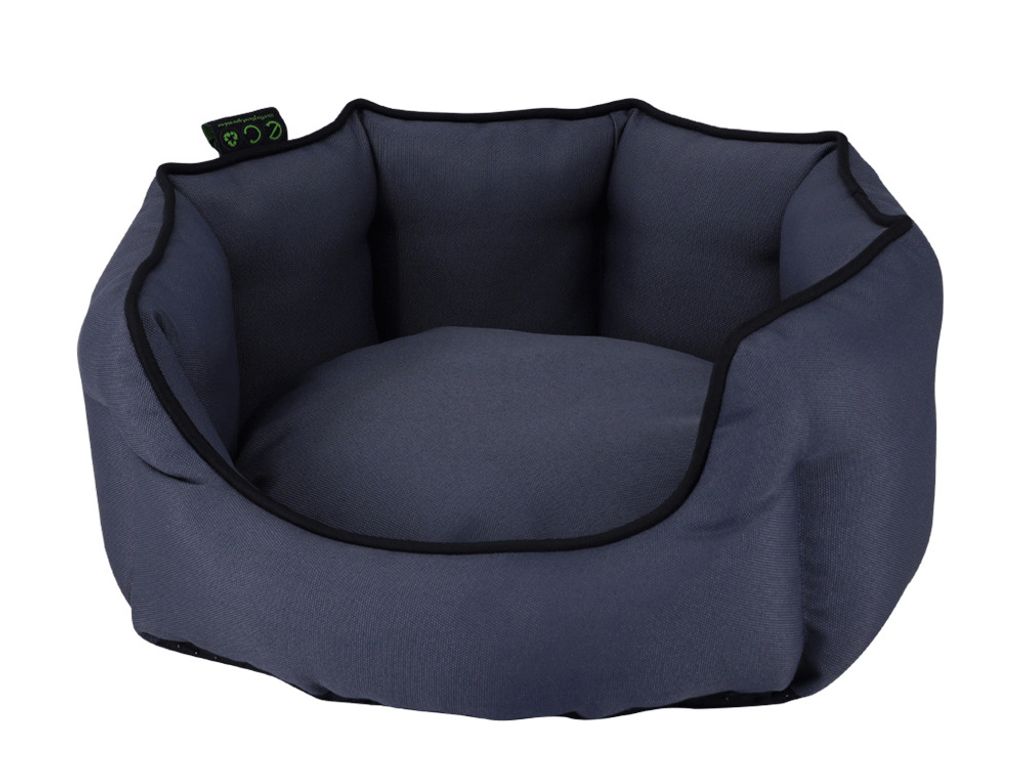 NOBBY Komfortbett oval "Esat" grau, 45 x 40 x 19 cm