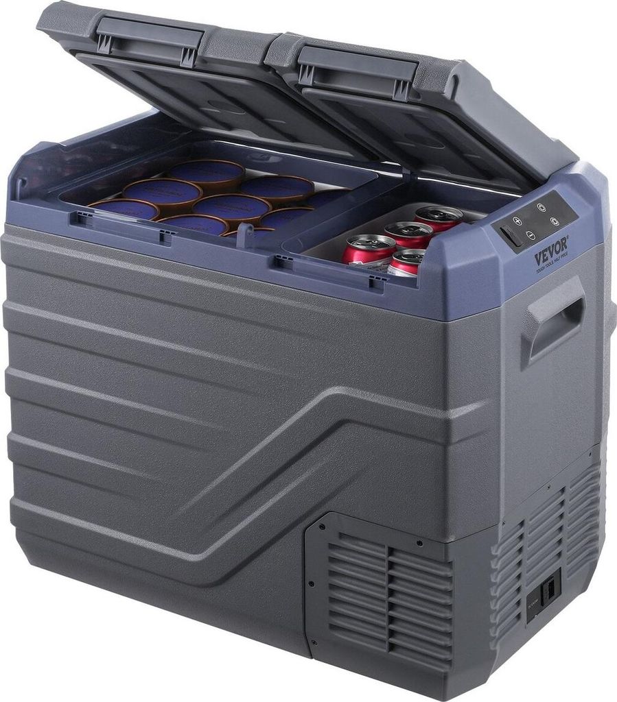 Portable Car Refrigerator Freezer Compressor 40 L Dual Zone for Home Car