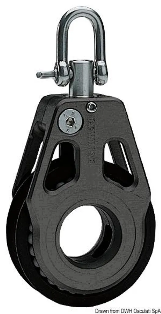 Poulie de renvoi Racing 80 Osculati 68.511.80 manœuvre sous tension