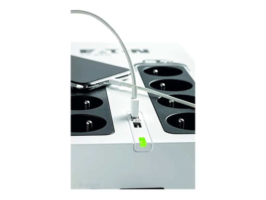 Onduleur Eaton 3S700D 3S 700VA 420W USB avec 8 Prises FR - Protection PC