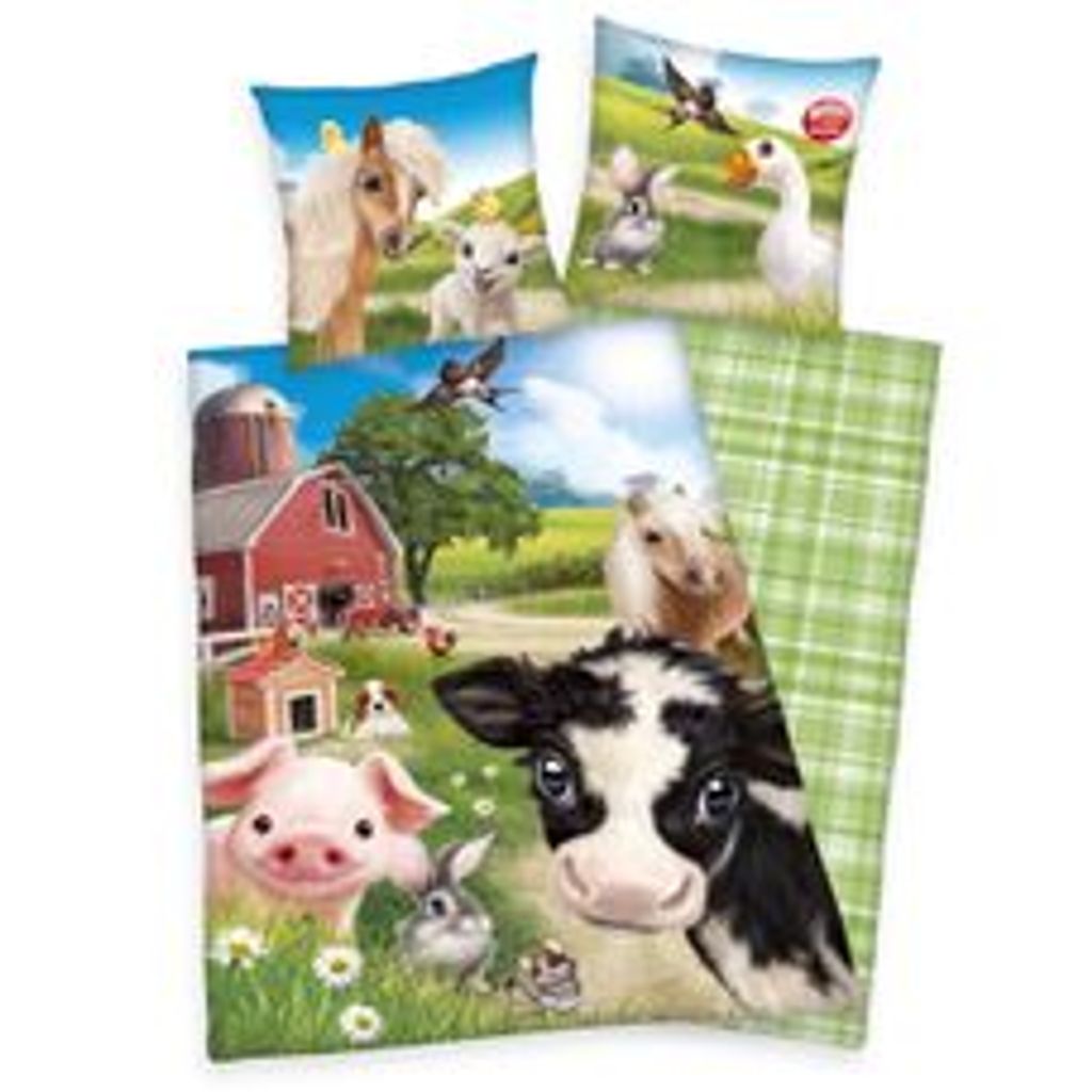 Posteľná bielizeň Herding Farm World farmárske zvieratá 135 Obrázok produktu 