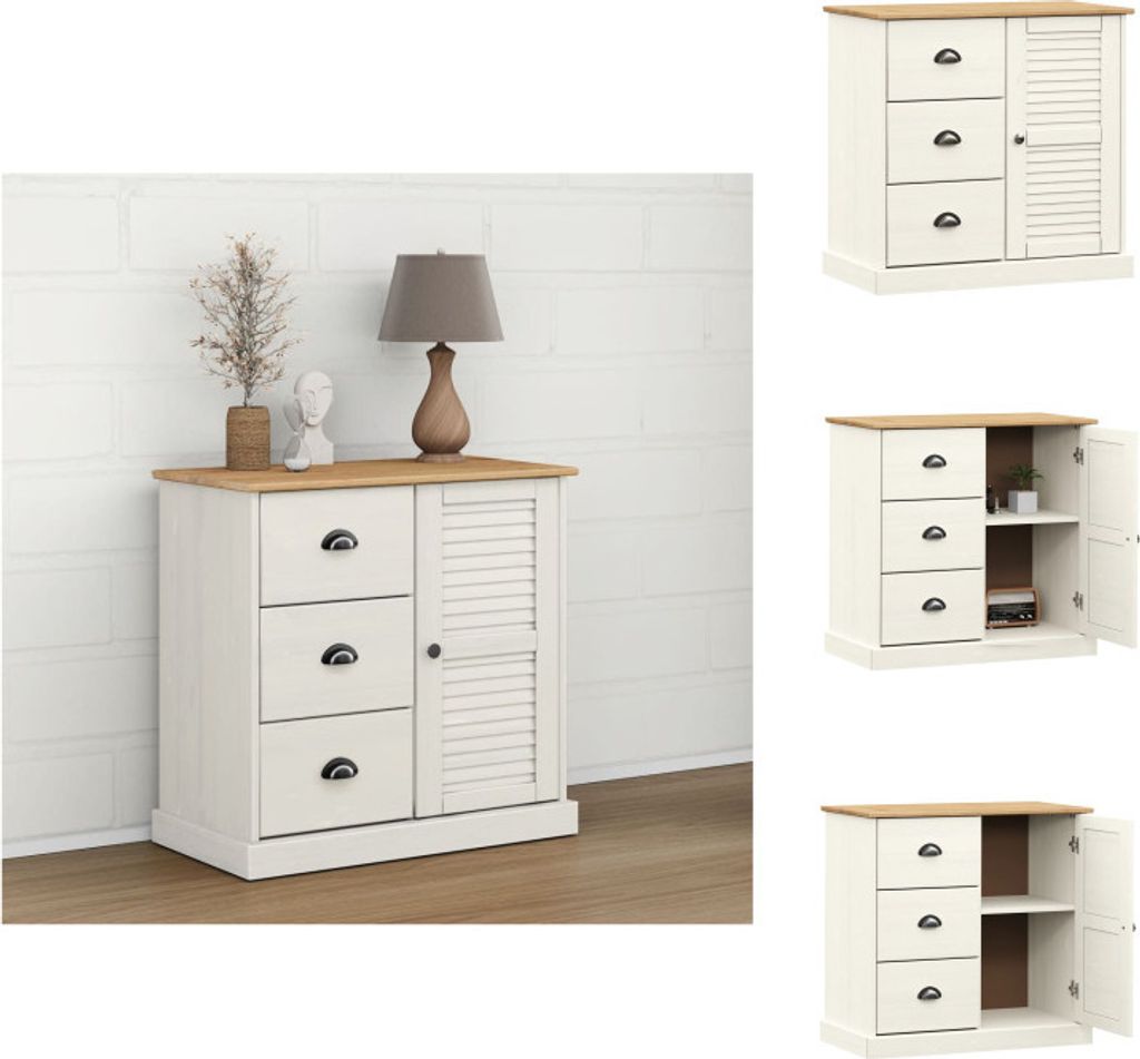vidaXL Příborník se zásuvkami VIGO 78x40x75 cm, masiv Obrázek produktu 