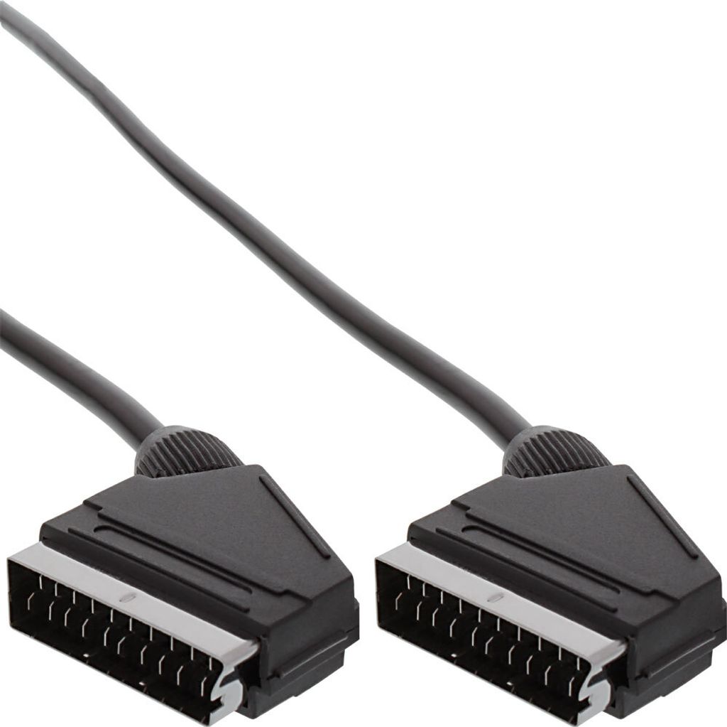 InLine® 89973 Scart Anschlusskabel, Stecker / Stecker, 3m Immagine del prodotto 