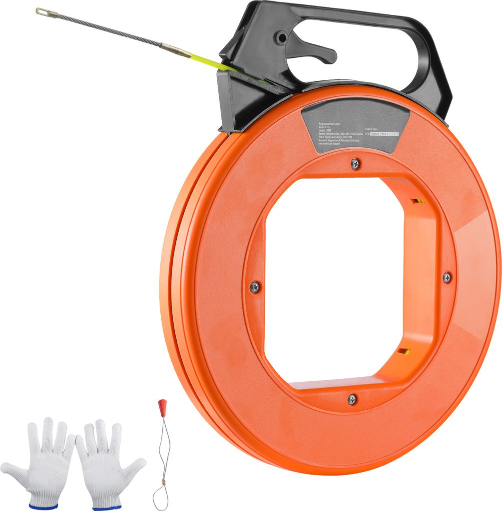 SucceBuy 100 ft Einziehband, 3/16 Zoll Fiberglas-Drahtzieher, einfach zu verwendendes Kabelziehwerkzeug für Wand- und Elektroleitungen, nicht leit...
