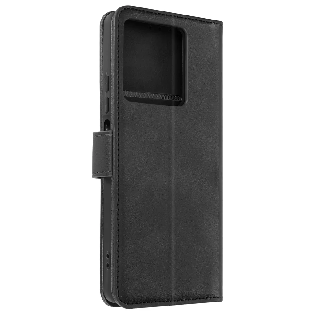 Avizar, Cover portafoglio Xiaomi Redmi Note 13 5G Funzione Stand, Vintage, Nero