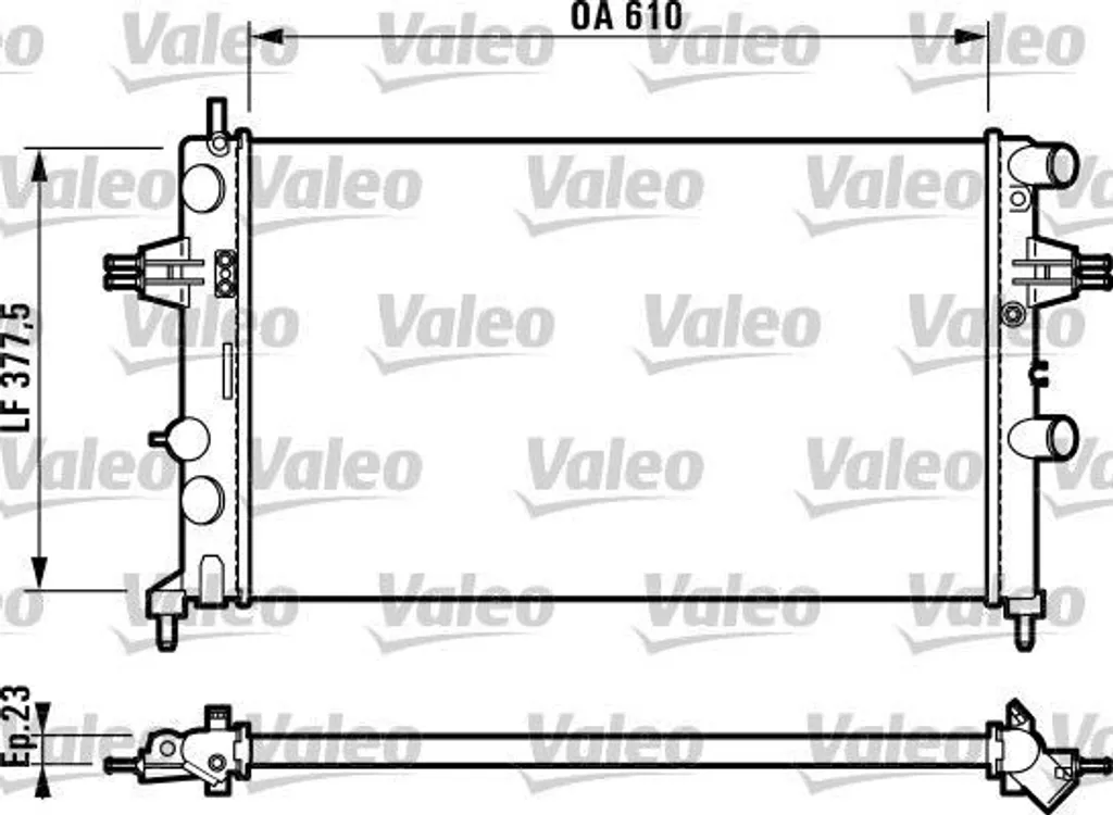 Radiateur de Refroidissement Moteur pour Astra G - Valeo 732551 OE