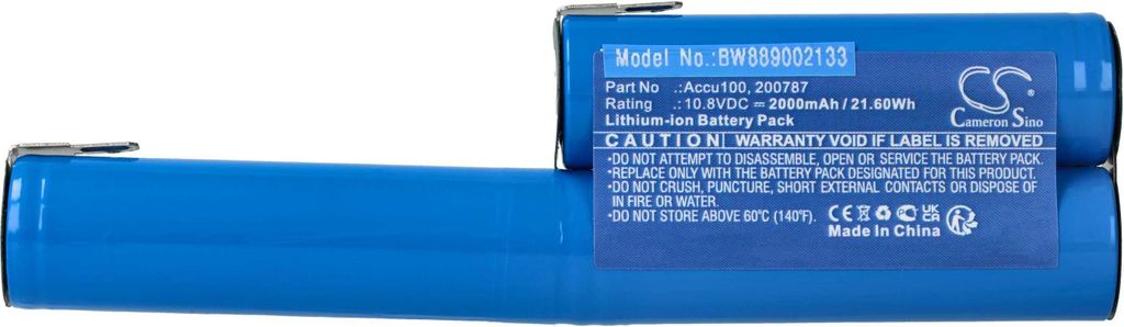 vhbw Akku kompatibel mit Gardena Accu 100 Grasschere, Strauchschere Heckenschere Gartengeräte (2000mAh 11,1V Li-Ion)