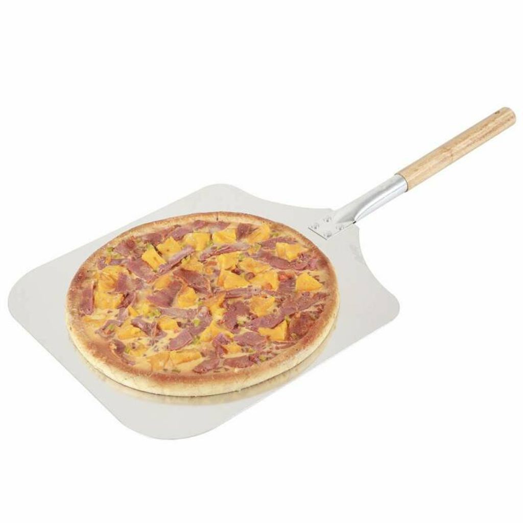 Pizzaschieber Pizzaschaufel Edelstahl mit Holzgriff Länge 75cm      Pizza 