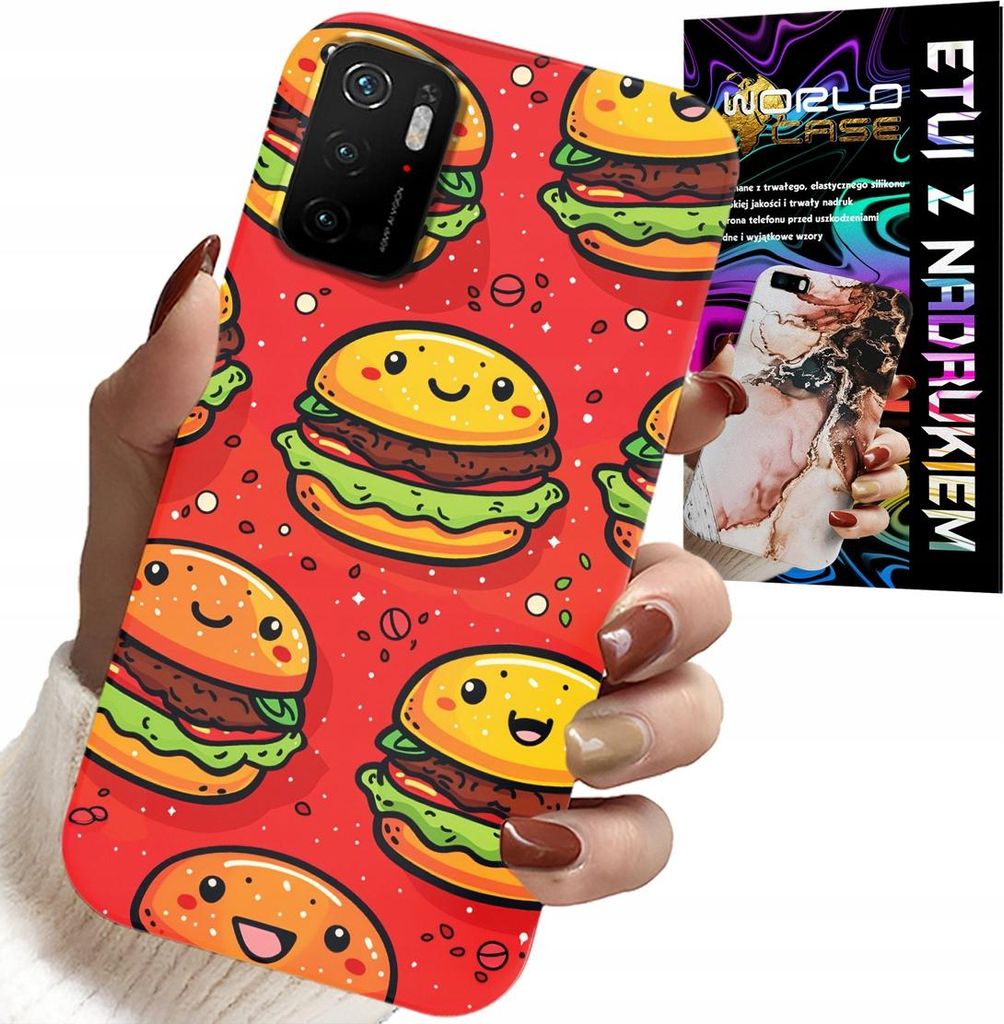 Fall Für Xiaomi Poco M3 Pro 5G - Süss Lächelnd Burger Abdeckung