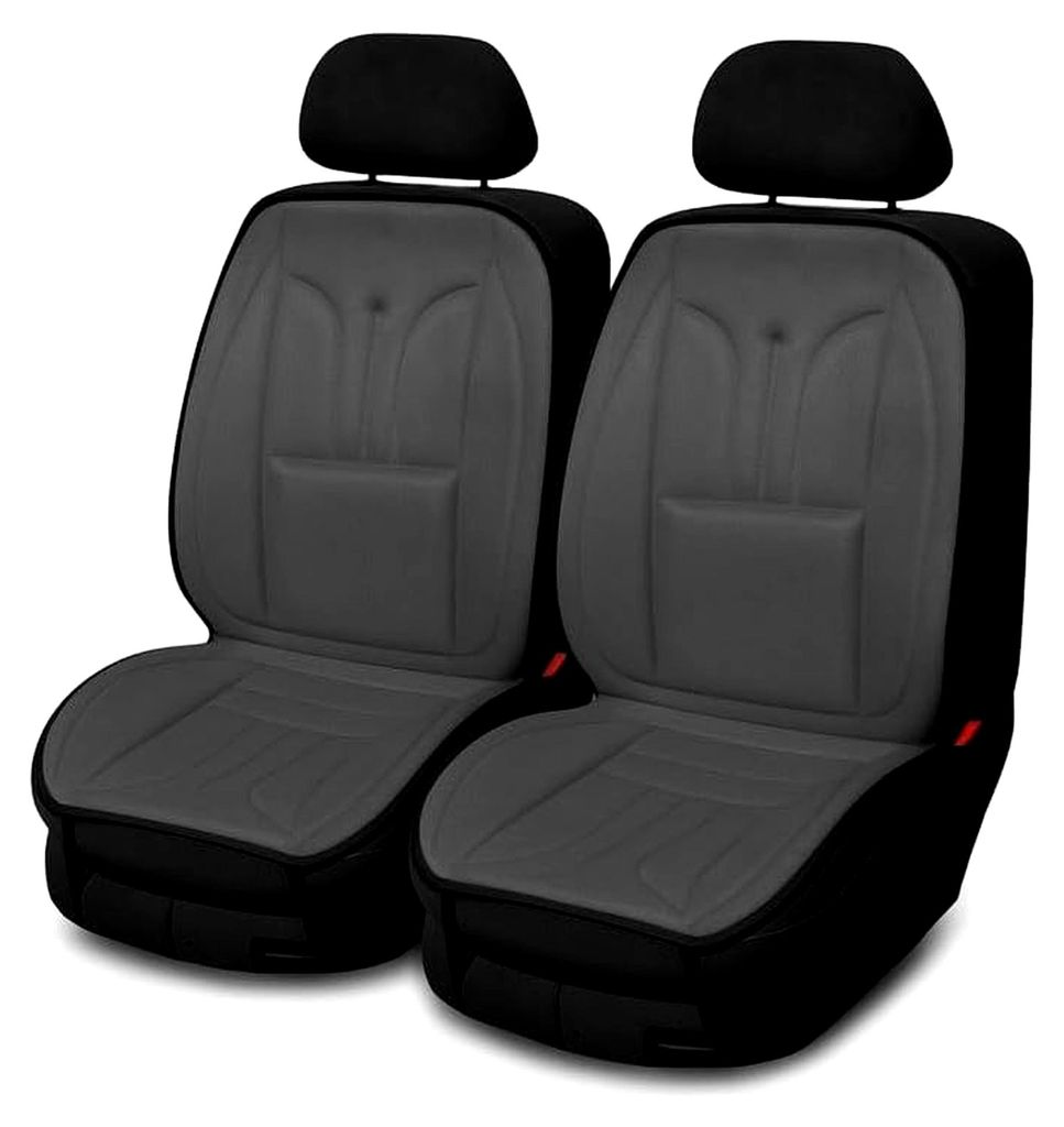 Autositzbezüge Universal Sitzauflage Autositzmatte Auto Sitzbezüge kompatibel mit Subaru Impreza Polyester Autoschonbezüge Grau Vorne 1+1